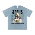 "JESUS" Oversized Cotton T-Shirt