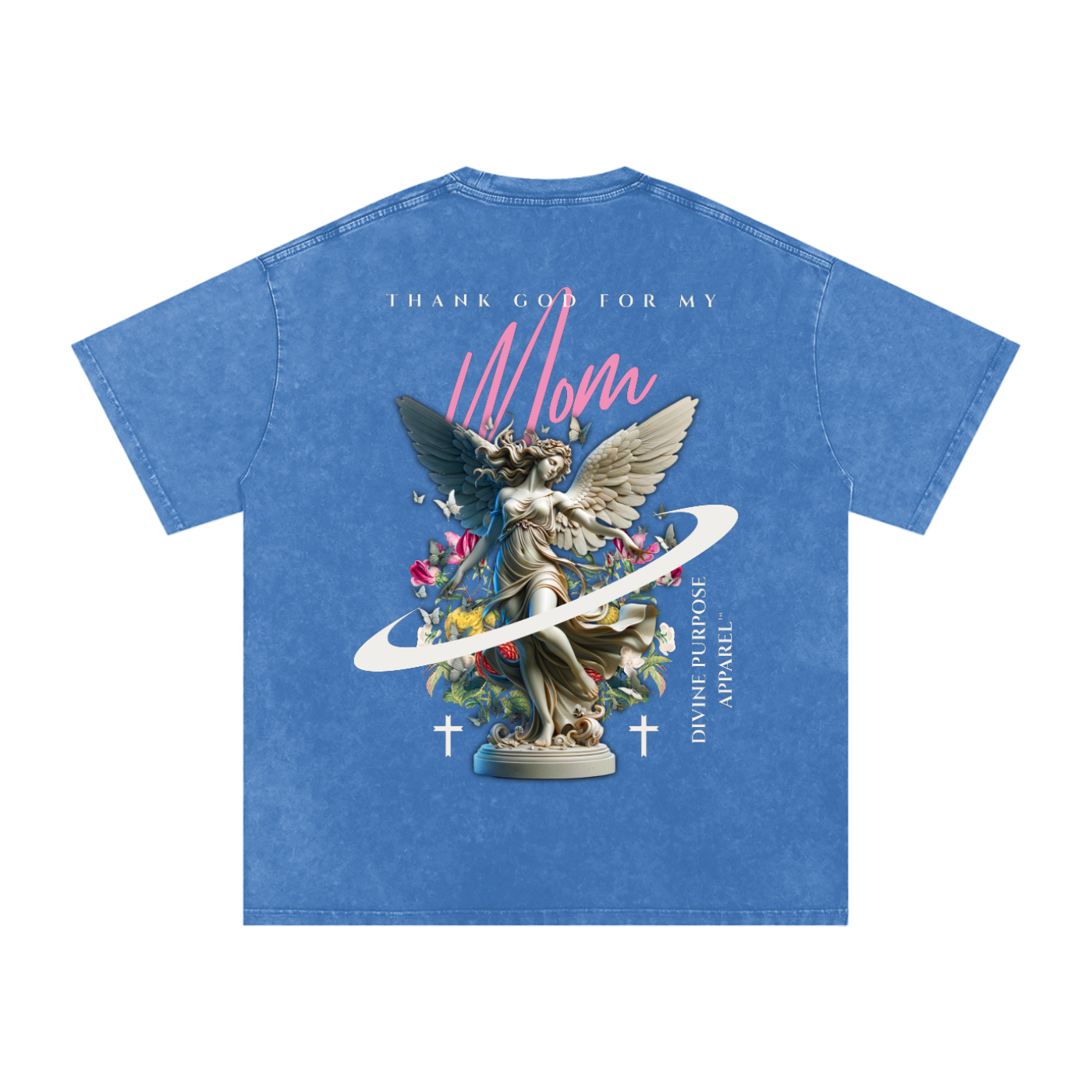 "THANK GOD FOR MY MOM" Vintage Oversize Tee